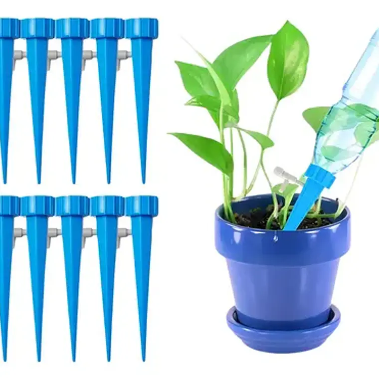 Estacas Riego Goteo Tlt Celeste 12 Uds Ajustable Para Botellas 4