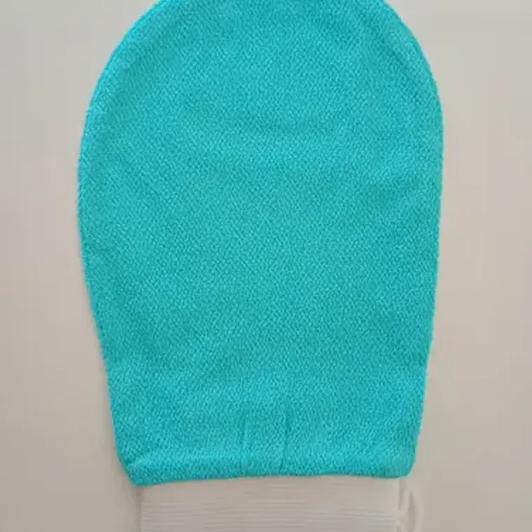 Guante Exfoliador Ducha Spa Colores Calidad Unidad Color Celeste 2