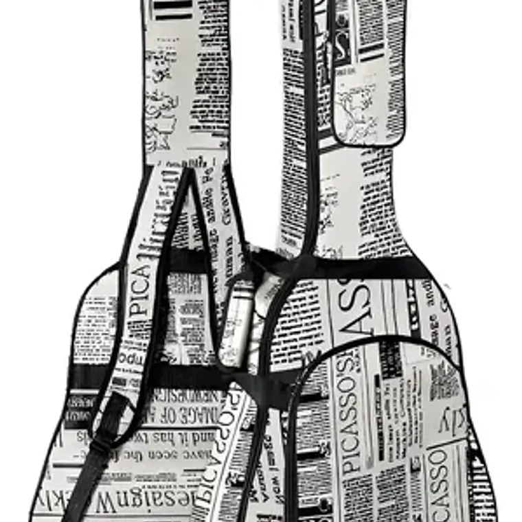 Funda Guitarra Acústica Music Style Estuche Express Color Beige 1