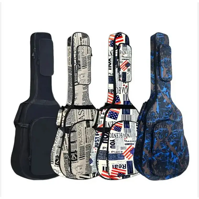 Funda Guitarra Acústica Music Style Estuche Express Color Beige 2