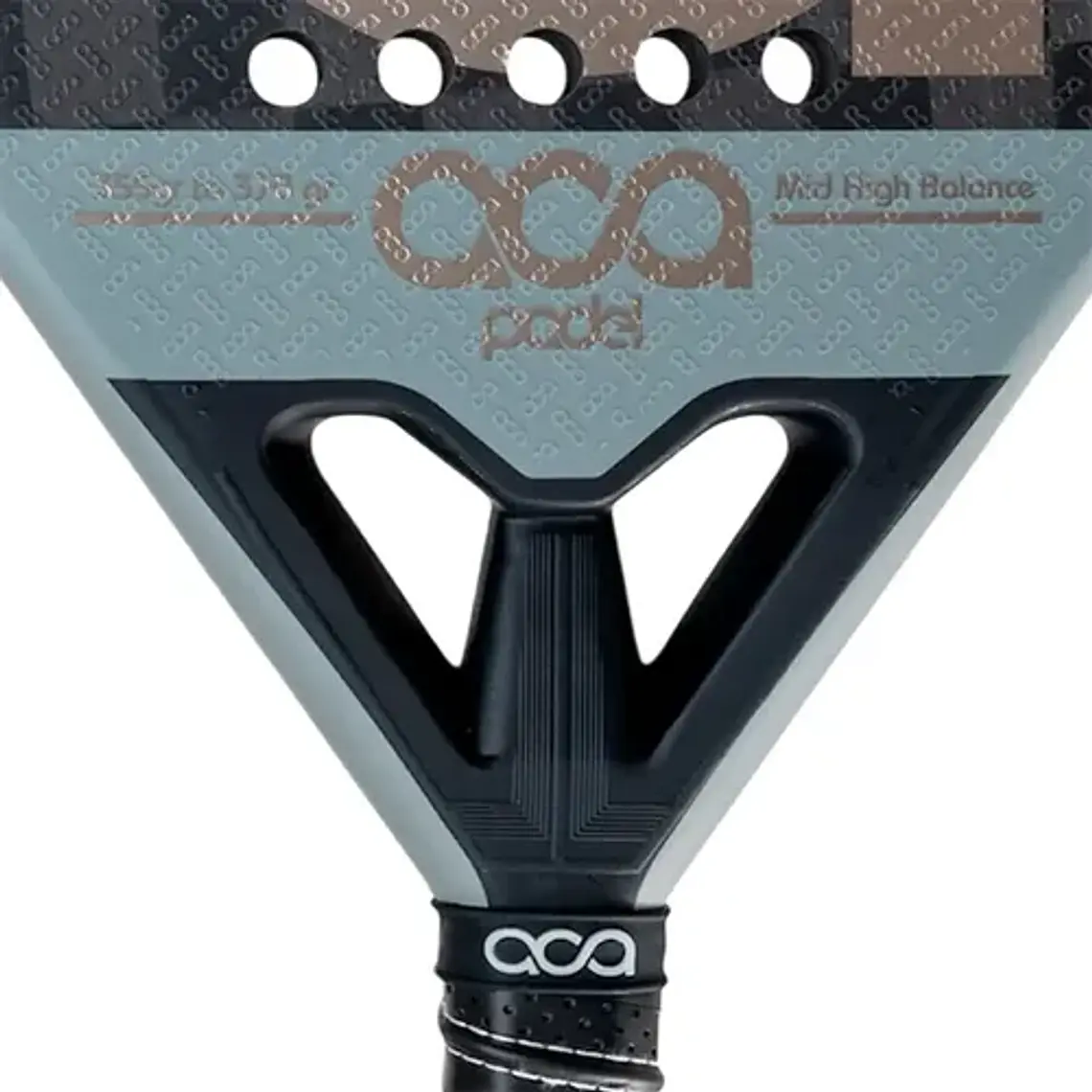 Pala De Pádel Aca Padel Atrium Ltd Azul Claro Gris 5