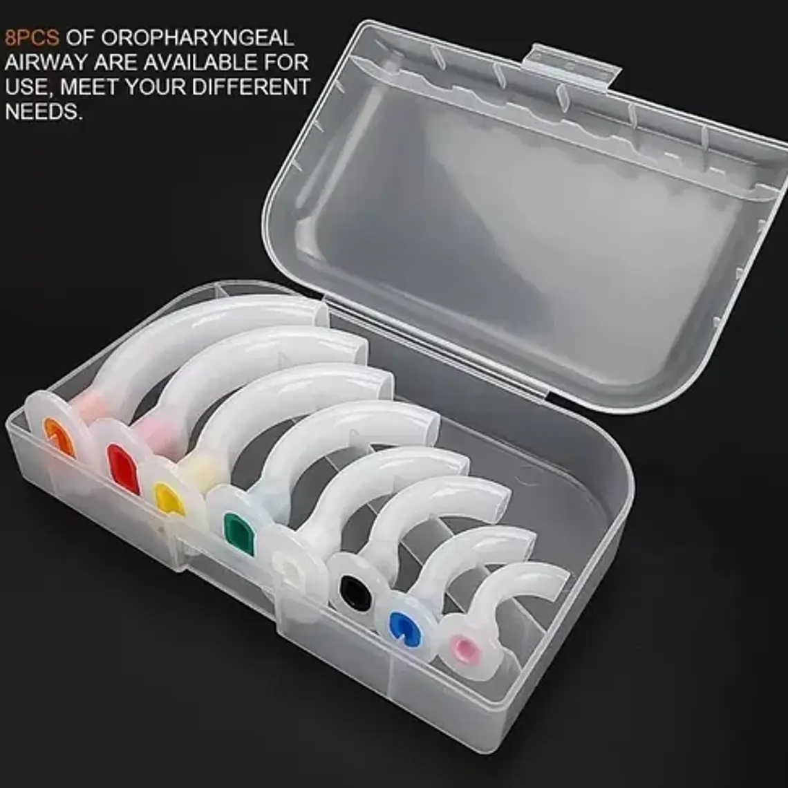Set De Cánulas Orofaríngeas ( Mayo O Guedel) 8u En Caja Full 5