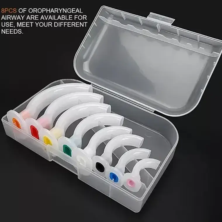 Set De Cánulas Orofaríngeas ( Mayo O Guedel) 8u En Caja Full 5
