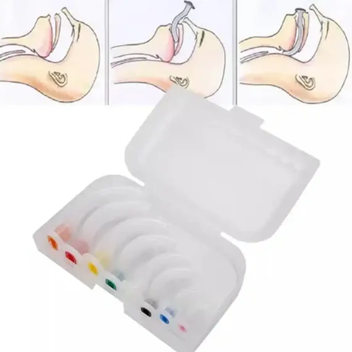 Set De Cánulas Orofaríngeas ( Mayo O Guedel) 8u En Caja Full 7