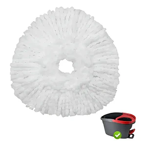 Repuesto Mopa Balde Con Pedal Easy Wring & Clean Por Unidad Color Blanco