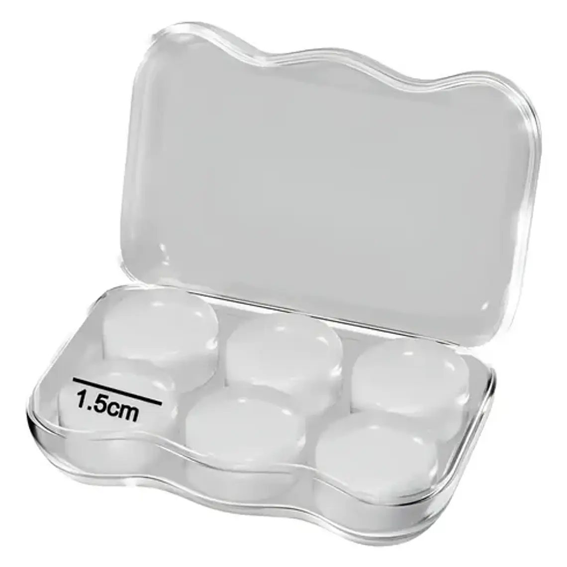 Tapones Oido Silicona Hipoalergénica Moldeable 3 Pares Stgo Color Transparente 1