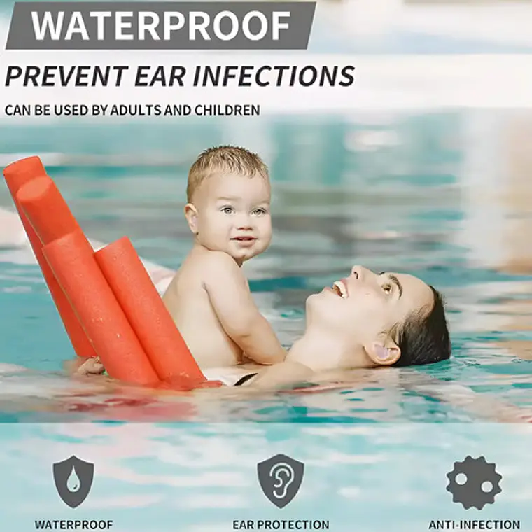 Tapones Oido Silicona Hipoalergénica Moldeable 3 Pares Stgo Color Transparente 2