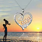 Collar Plata Corazón Pulido Cuarzo Moda Mom Forever Plateado - Miniatura 6