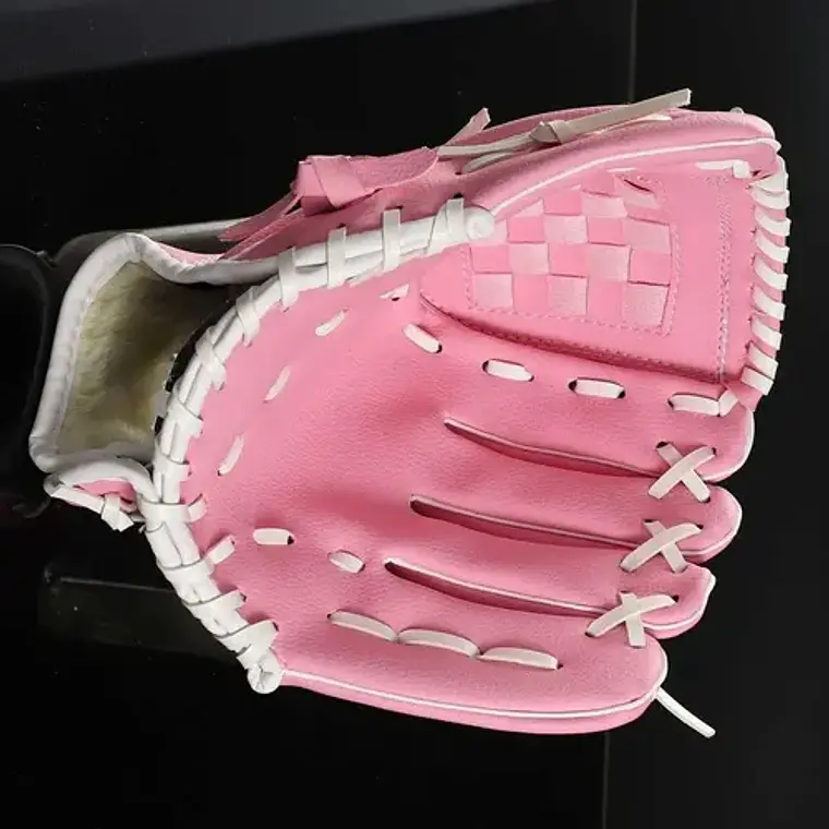 Guante De Beisbol Para Adulto Y Niños Medidas Deporte Color Rosa Talla 9,5 Pulgadas 2