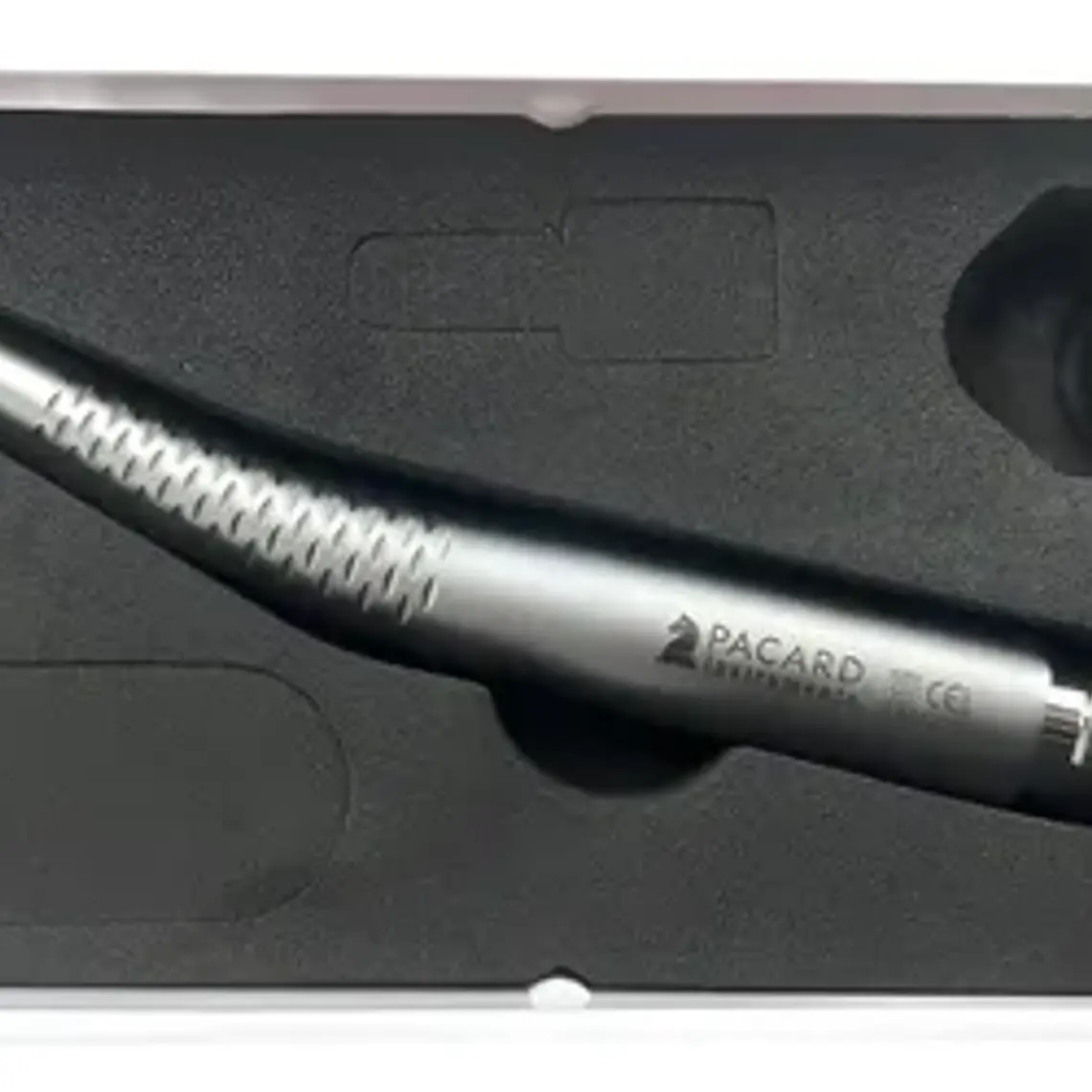 Turbina Dental Push Única 5 Led En Cabezal Premium Pacard Color Plateado Midwest 1