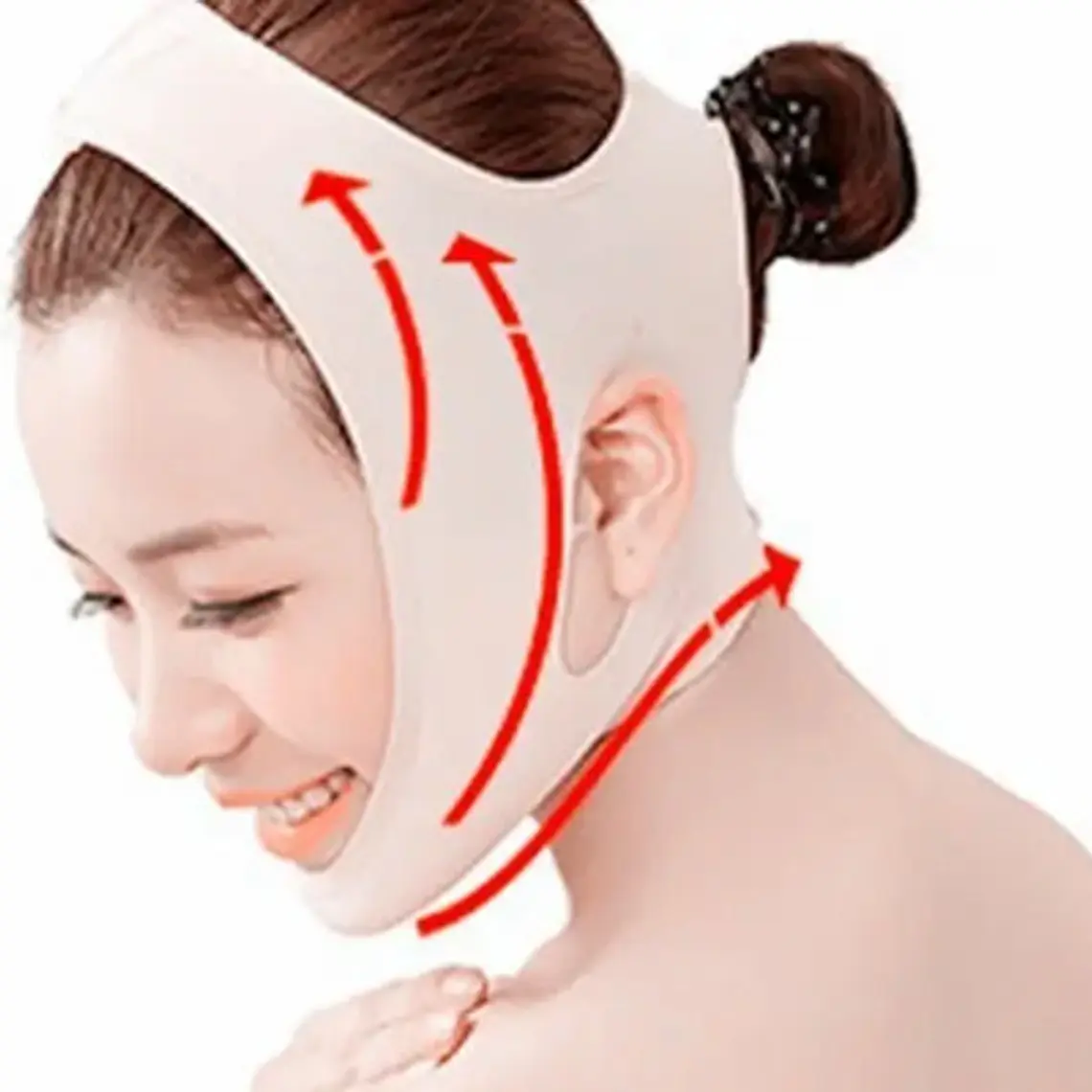 Mentonera Faja Facial Papada Rostro Medidas Flex Recibe Hoy Color Beige Talla S 6