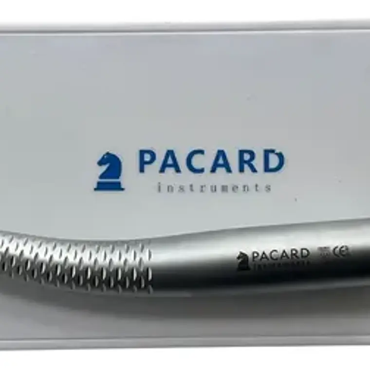 Turbina Dental Push Única 5 Led En Cabezal Premium Pacard Color Plateado Borden 2