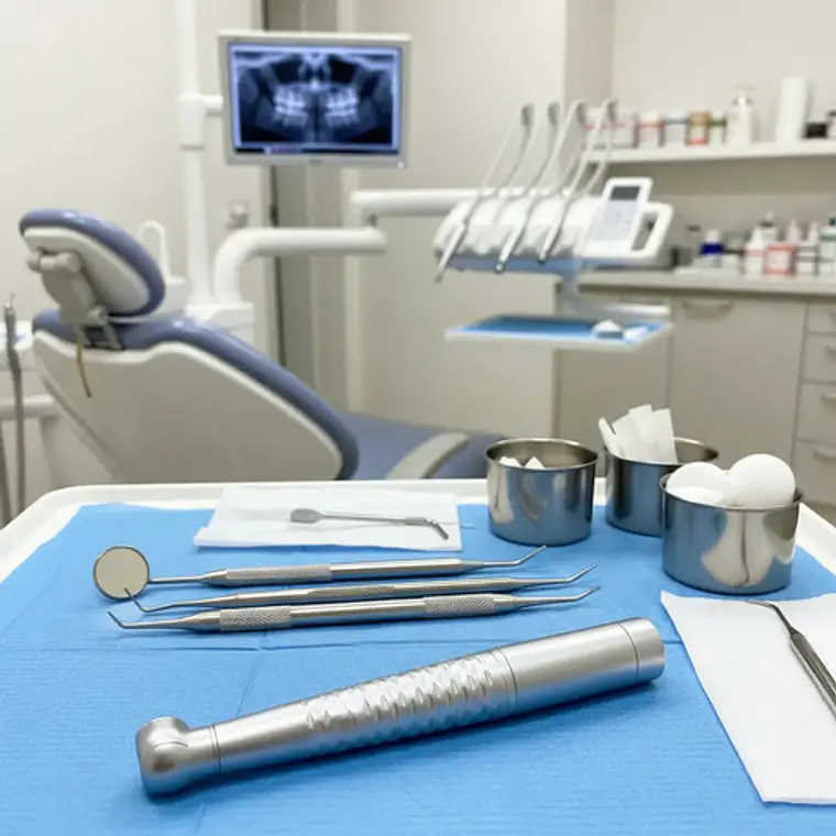 Turbina Dental Push Única 5 Led En Cabezal Premium Pacard Color Plateado Borden 3