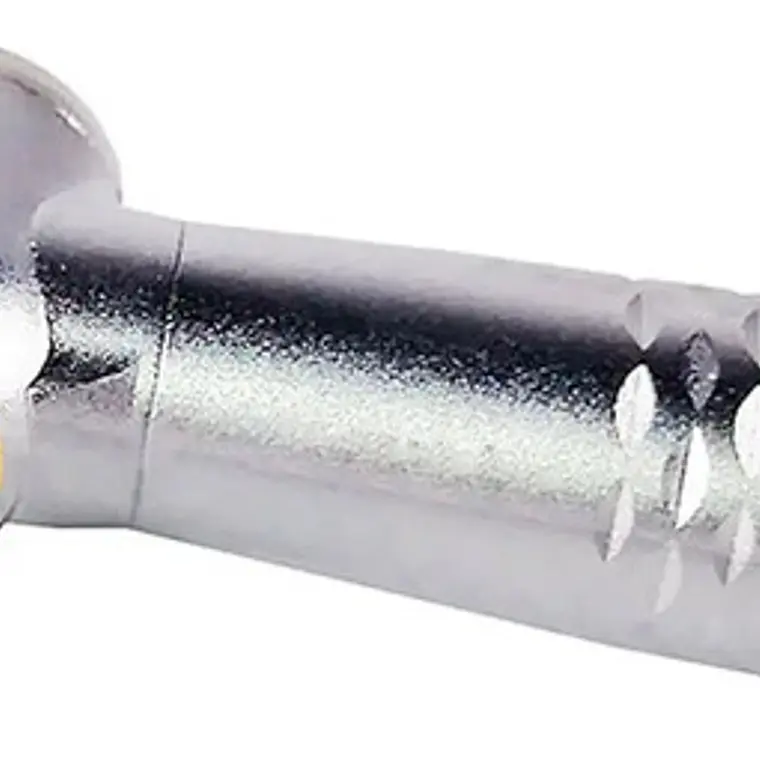 Turbina Dental Push Única 5 Led En Cabezal Premium Pacard Color Plateado Borden 5