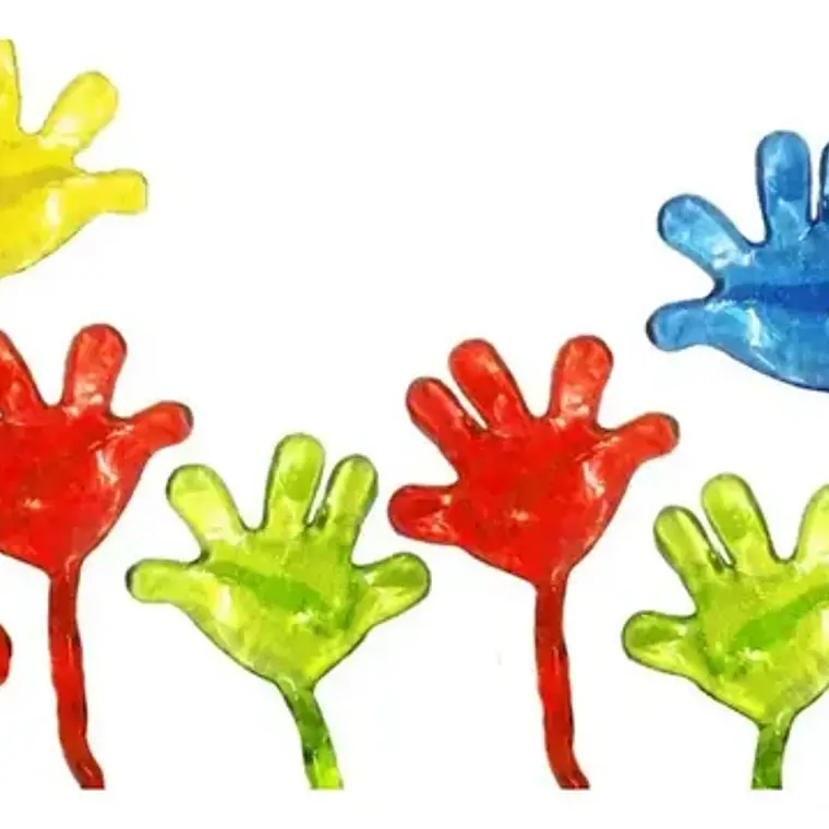 Manos Pegajosas Set 10 Unidades Juguete Pegajoso Colores Random 2