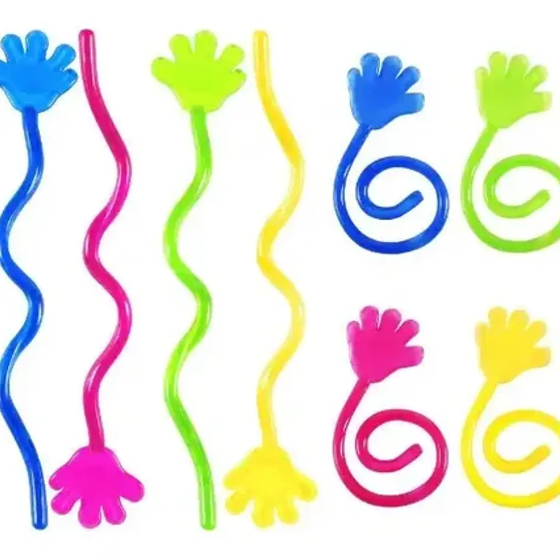 Manos Pegajosas Set 10 Unidades Juguete Pegajoso Colores Random 5