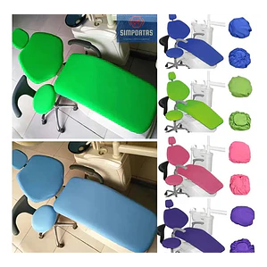 Funda De Cuero Pu Para Sillón Dental Set Calidad Santiago Color Azul Claro