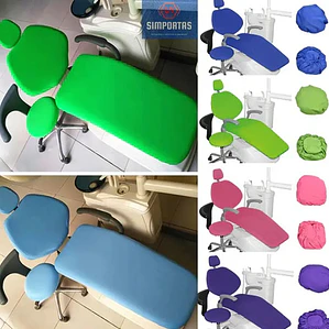 Funda De Cuero Pu Para Sillón Dental Set Calidad Santiago Color Azul Claro