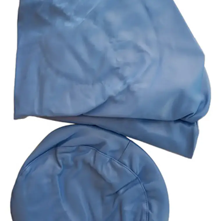Funda De Cuero Pu Para Sillón Dental Set Calidad Santiago Color Azul Claro 2