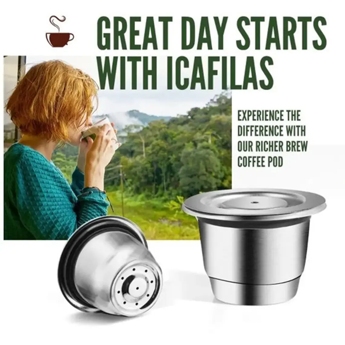 Cápsulas Reutilizables Acero Para Nespresso Pacard 8
