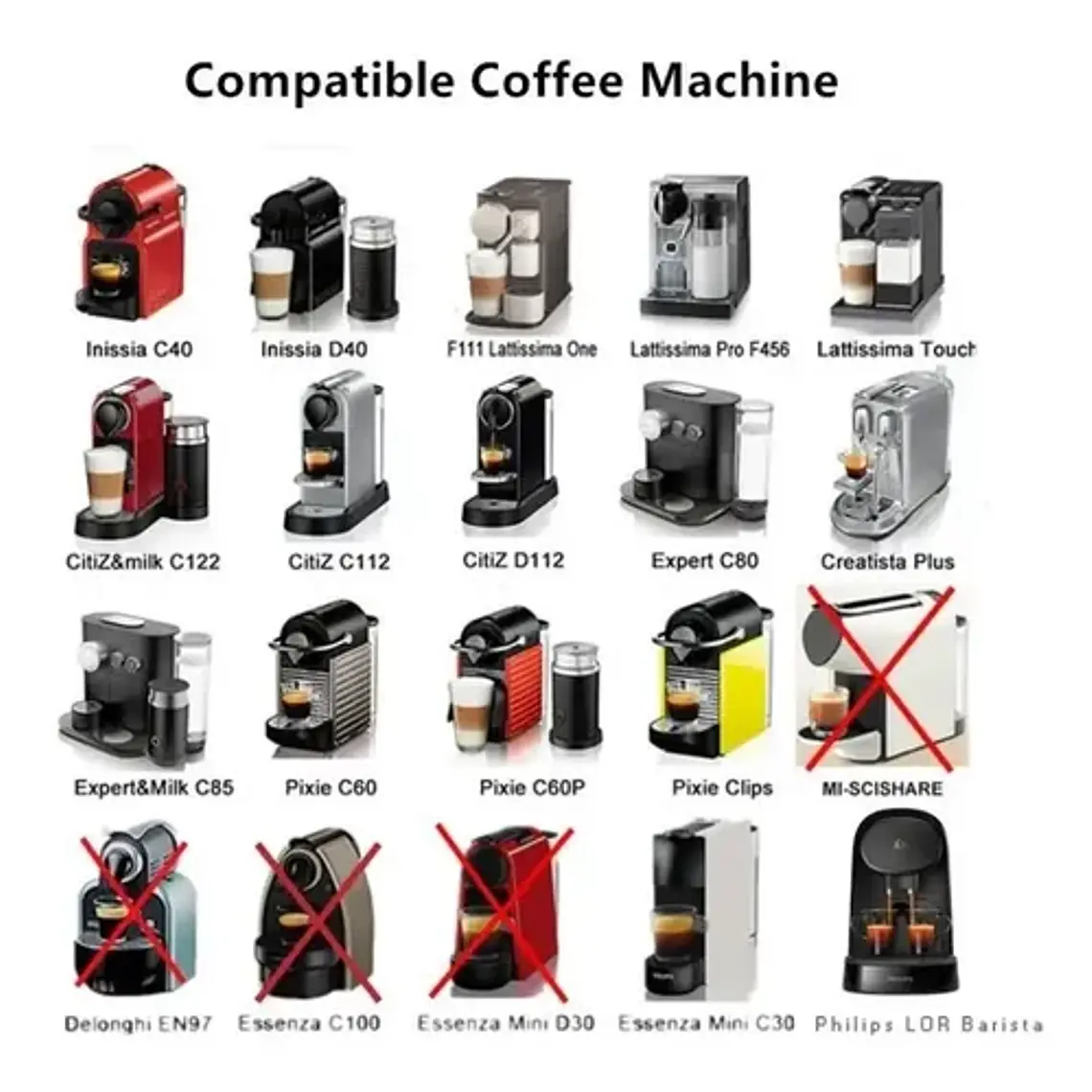 Cápsulas Reutilizables Acero Para Nespresso Pacard 11