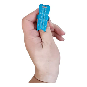 Regla Milimetrada Para Endodoncia Autoclavable Santiago Color Celeste