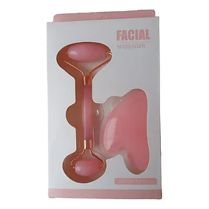 Rodillo Facial Roller Cuarzo Rosado Doble Masajes Santiago Tipo De Piel Todo Tipo De Piel