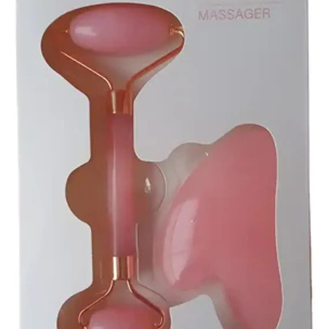 Rodillo Facial Roller Cuarzo Rosado Doble Masajes Santiago Tipo De Piel Todo Tipo De Piel 1