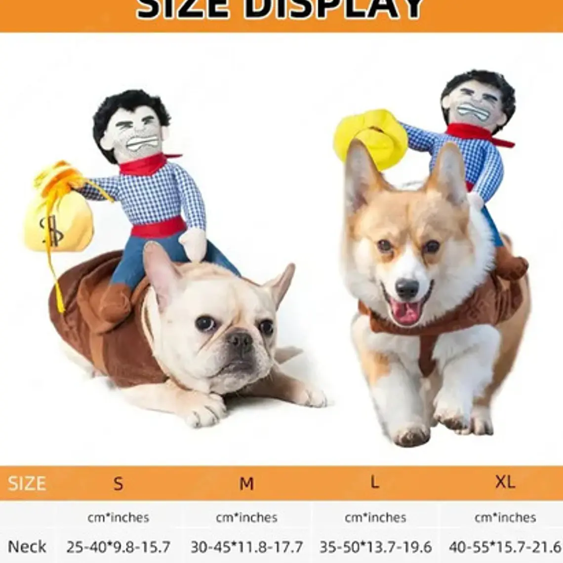 Disfraz Para Perros Y Gatos Con Jinete De Vaquero Dif Tallas 7