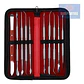 Set Espátulas Tallado Dental Laboratorio 10u Estuche Stgo Rojo - Miniatura 2