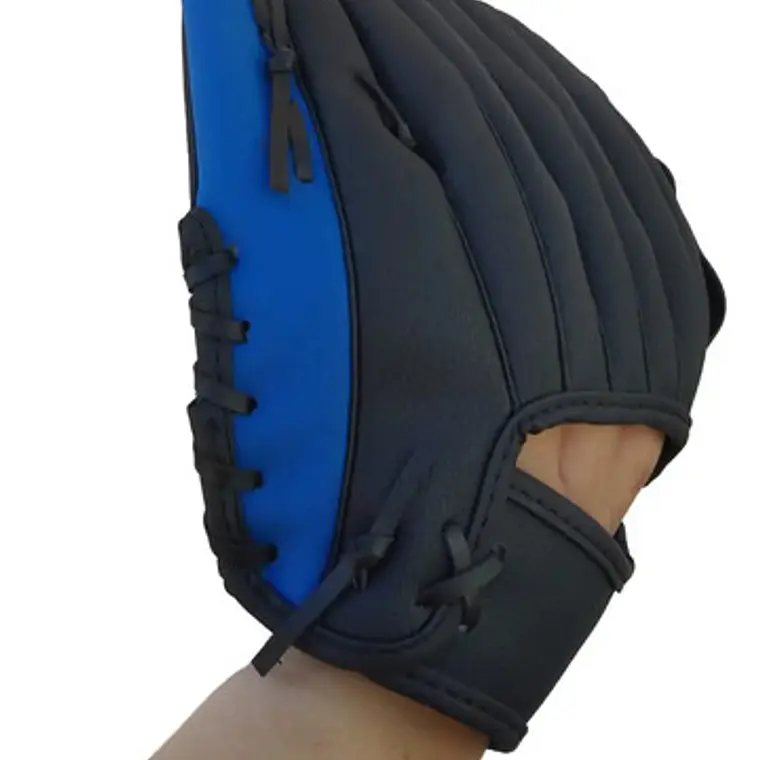 Guante De Beisbol Para Adulto Y Niños Medidas Deporte Color Negro Azul Talla 12,5 Pulgadas 4