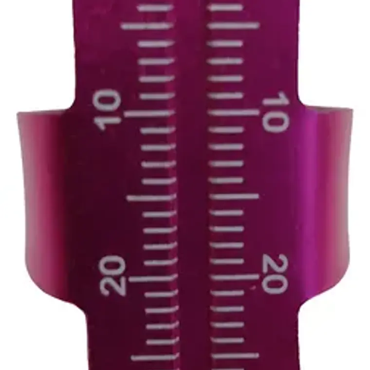 Regla Milimetrada Para Endodoncia Autoclavable Santiago Color Rosa 3