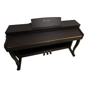 Piano Digital Pacard Realista 88 Teclas Madera Usb Color Marrón Oscuro
