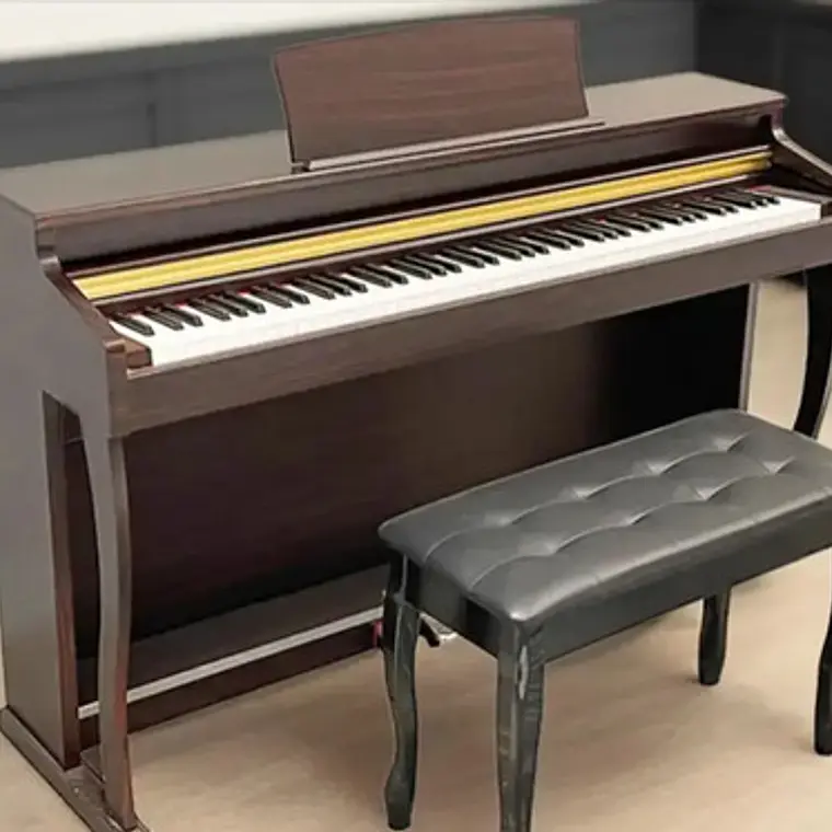 Piano Digital Pacard Realista 88 Teclas Madera Usb Color Marrón Oscuro 4