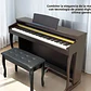 Piano Digital Pacard Realista 88 Teclas Madera Usb Color Marrón Oscuro - Miniatura 7