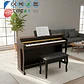 Piano Digital Pacard Realista 88 Teclas Madera Usb Color Marrón Oscuro - Miniatura 8