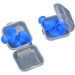 Tapones De Silicona Para Oídos Mejor Sellado Natación Cajita Color Azul - Miniatura 1
