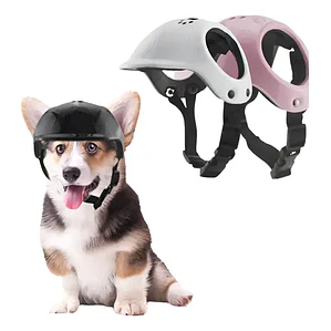 Cascos Para Perros-gatos Uso Moto, Bicicleta Y Protección