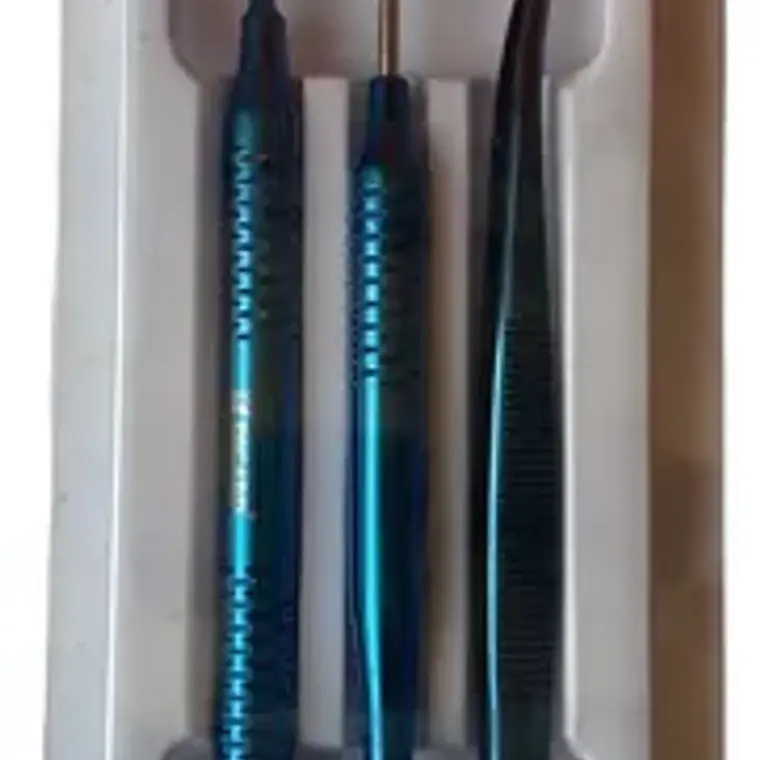 Kit Examen Dental Especial Metalizado Espejo Pinza Y Sonda Color Azul 2
