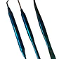 Kit Examen Dental Especial Metalizado Espejo Pinza Y Sonda Color Azul - Miniatura 3