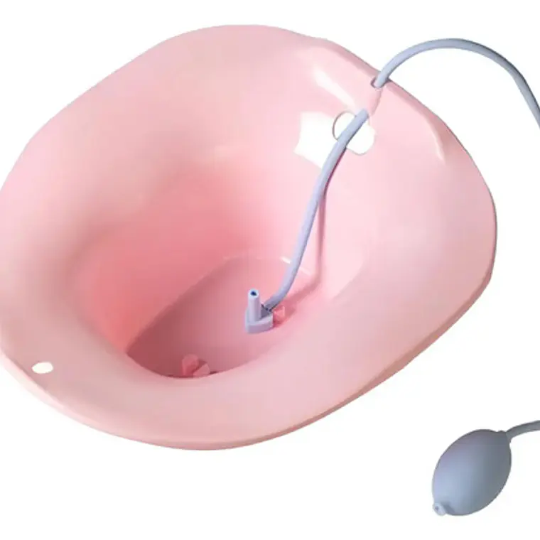 Baño De Asiento Para Hemorroides Embarazo Chorrito Santiago Color Rosado 1