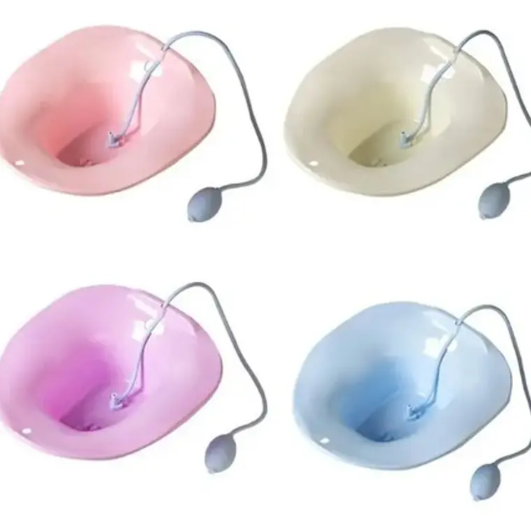 Baño De Asiento Para Hemorroides Embarazo Chorrito Santiago Color Rosado 2