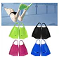 Aletas Natación Cortas Para Entrenamiento Silicona Resistent Color Verde Talle De Las Patas De Rana Número 36-37 - Miniatura 1