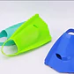 Aletas Natación Cortas Para Entrenamiento Silicona Resistent Color Verde Talle De Las Patas De Rana Número 36-37 - Miniatura 3