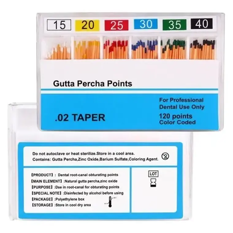 Conos De Gutapercha Para Endodoncia. 1 Cajita De 120u Stgo. 5