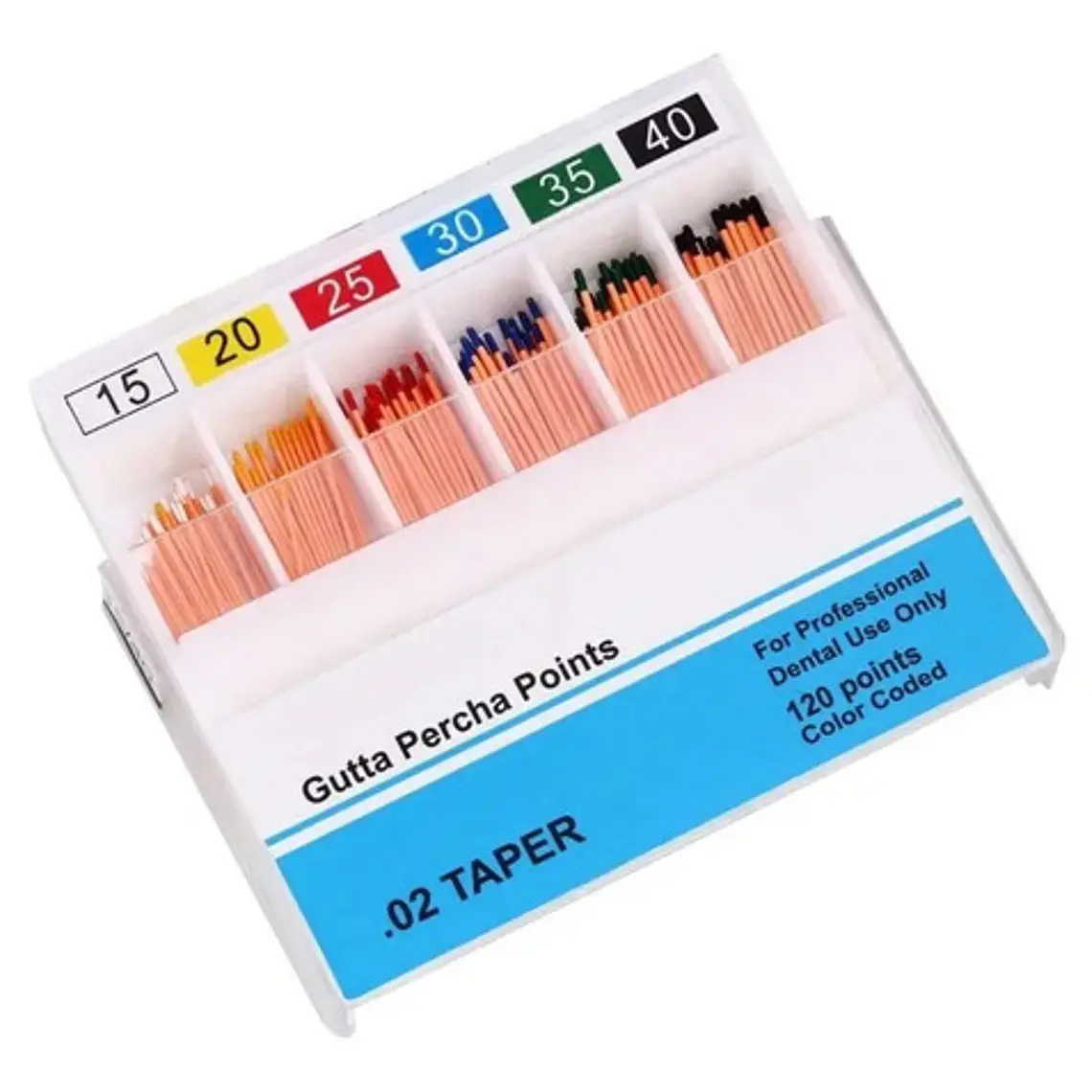 Conos De Gutapercha Para Endodoncia. 1 Cajita De 120u Stgo. 7