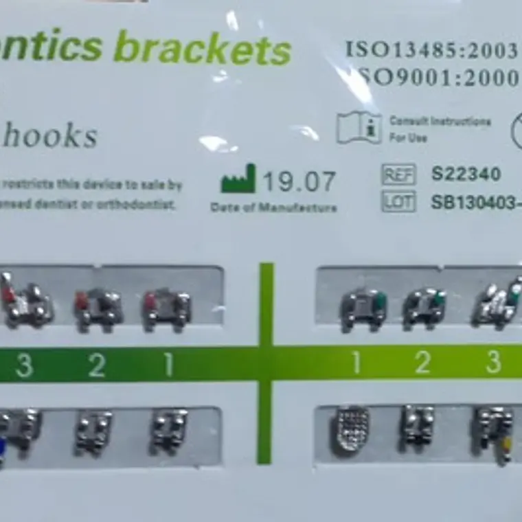 3 X Brackets Ortodoncia Metálicos Roth Mbt Slot 022 Santiago 3