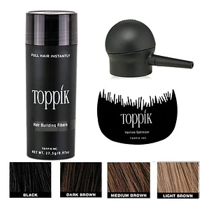 Pack Completo De Toppik 27.5g + Aplicador + Peine Santiago