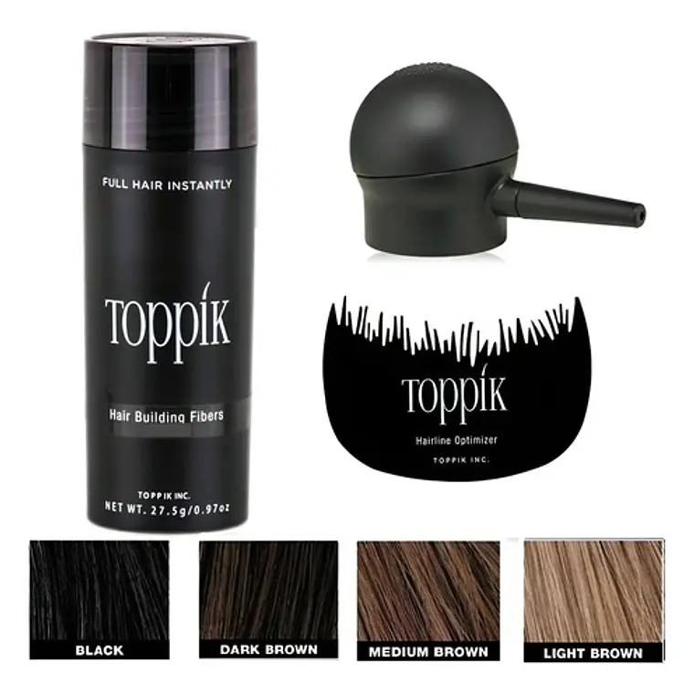 Pack Completo De Toppik 27.5g + Aplicador + Peine Santiago 1