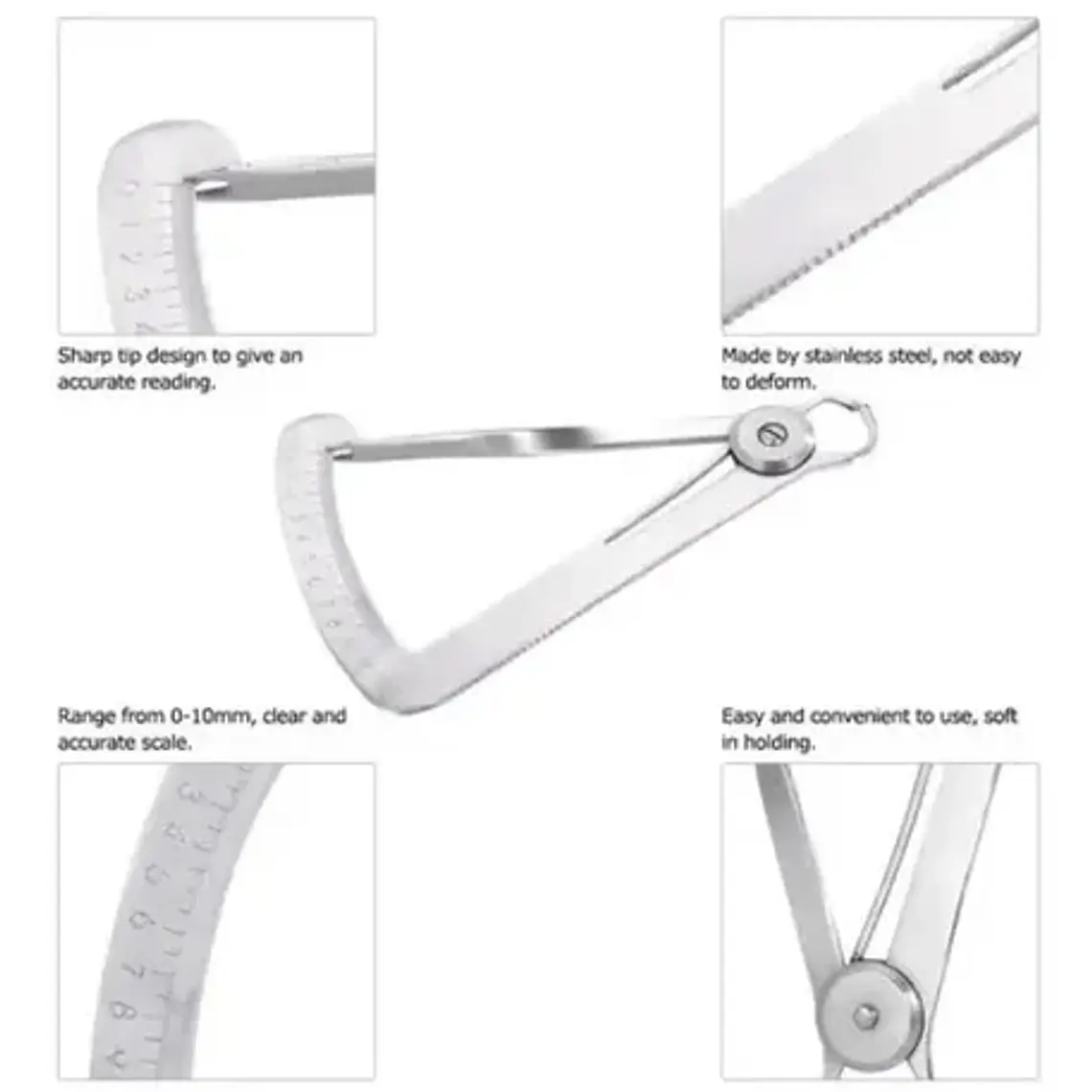 Calibrador De Metales Dental Acero Inoxidable Santiago 3